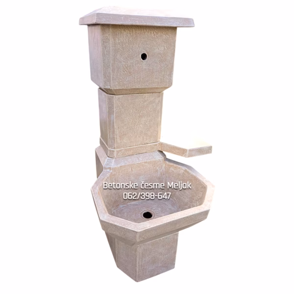 Betonska cesma Deluxe bež - Slika 3